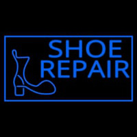 Shoe Repair Logo Neon Skilt