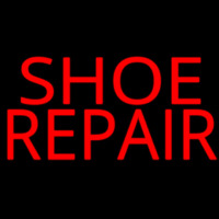 Shoe Repair Red Neon Skilt