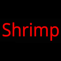 Shrimp Cursive 3 Neon Skilt