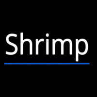 Shrimp Cursive 4 Neon Skilt