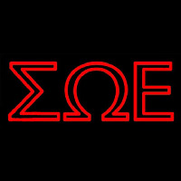 Sigma Omega Epsilon Neon Skilt