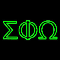 Sigma Phi Omega Neon Skilt