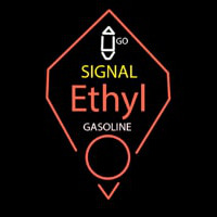 Signal Ethyl Gasoline Neon Skilt