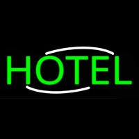 Simple Green Hotel Neon Skilt