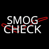 Smog Check Logo Neon Skilt