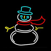 Snowman Neon Skilt