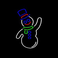 Snowman Neon Skilt