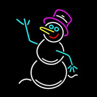 Snowman Neon Skilt