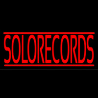 Solo Records Neon Skilt