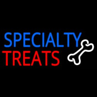 Specialty Treats With Bone Neon Skilt