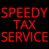 Speedy Ta  Service Neon Skilt