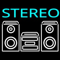 Stereo System Neon Skilt