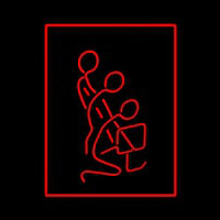 Stick Man Neon Skilt