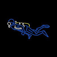 Stingray Divers Neon Skilt