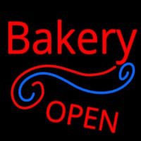 Stylish Bakery Open Neon Skilt