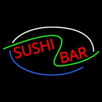 Stylish Sushi Bar Neon Skilt