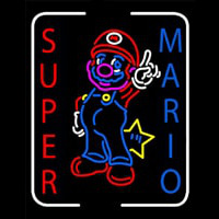 Super Mario Neon Skilt