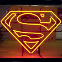 Superman Logo Butik Neon Skilt