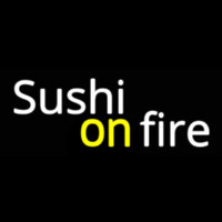 Sushi On Fire Neon Skilt