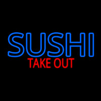 Sushi Take Out Neon Skilt