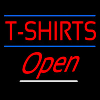 T Shirts Open Neon Skilt