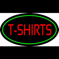 T Shirts Oval Green Neon Skilt