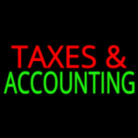 Ta es And Accounting Neon Skilt