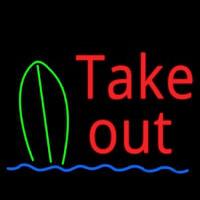 Take Out Bar Neon Skilt
