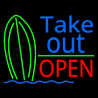 Take Out Bar Open 1 Neon Skilt