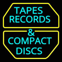 Tapes Cds Disc Neon Skilt