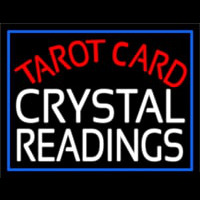 Tarot Card Crystal Readings Neon Skilt