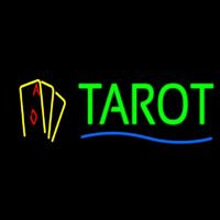Tarot With Cards Neon Skilt