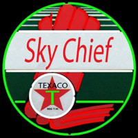 Te aco Sky Chief Gasoline Neon Skilt