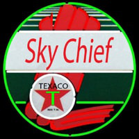 Te aco Sky Chief Gasoline Neon Skilt