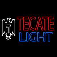 Tecate Light Logo Neon Skilt