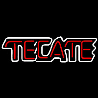 Tecate White Border Beer Sign Neon Skilt