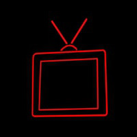 Television Neon Skilt