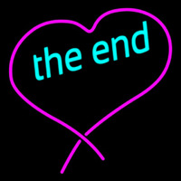 The End Heart Neon Skilt