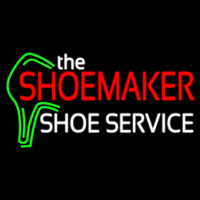 The Shoe Maker Shoe Service Neon Skilt
