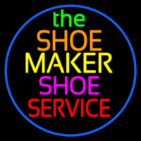 The Shoe Maker Shoe Service Neon Skilt