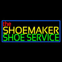 The Shoe Maker Shoe Service Neon Skilt