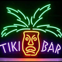 Tiki Bar Paradise Palm Øl Bar Åben Neon Skilt