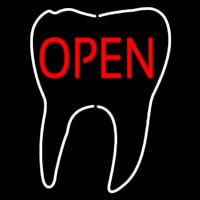 Tooth Logo Open Neon Skilt