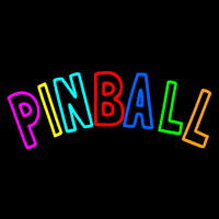 Tourquoise Pinball 2 Neon Skilt
