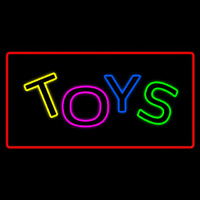 Toys Rectangle Red Neon Skilt