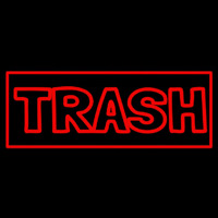 Trash Neon Skilt