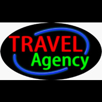 Travel Agency Neon Skilt
