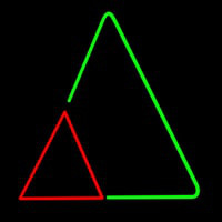 Triangles Neon Skilt