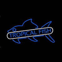 Tropical Fish Blue 1 Neon Skilt