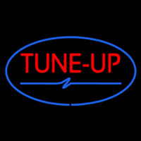Tune Up Blue Oval Neon Skilt